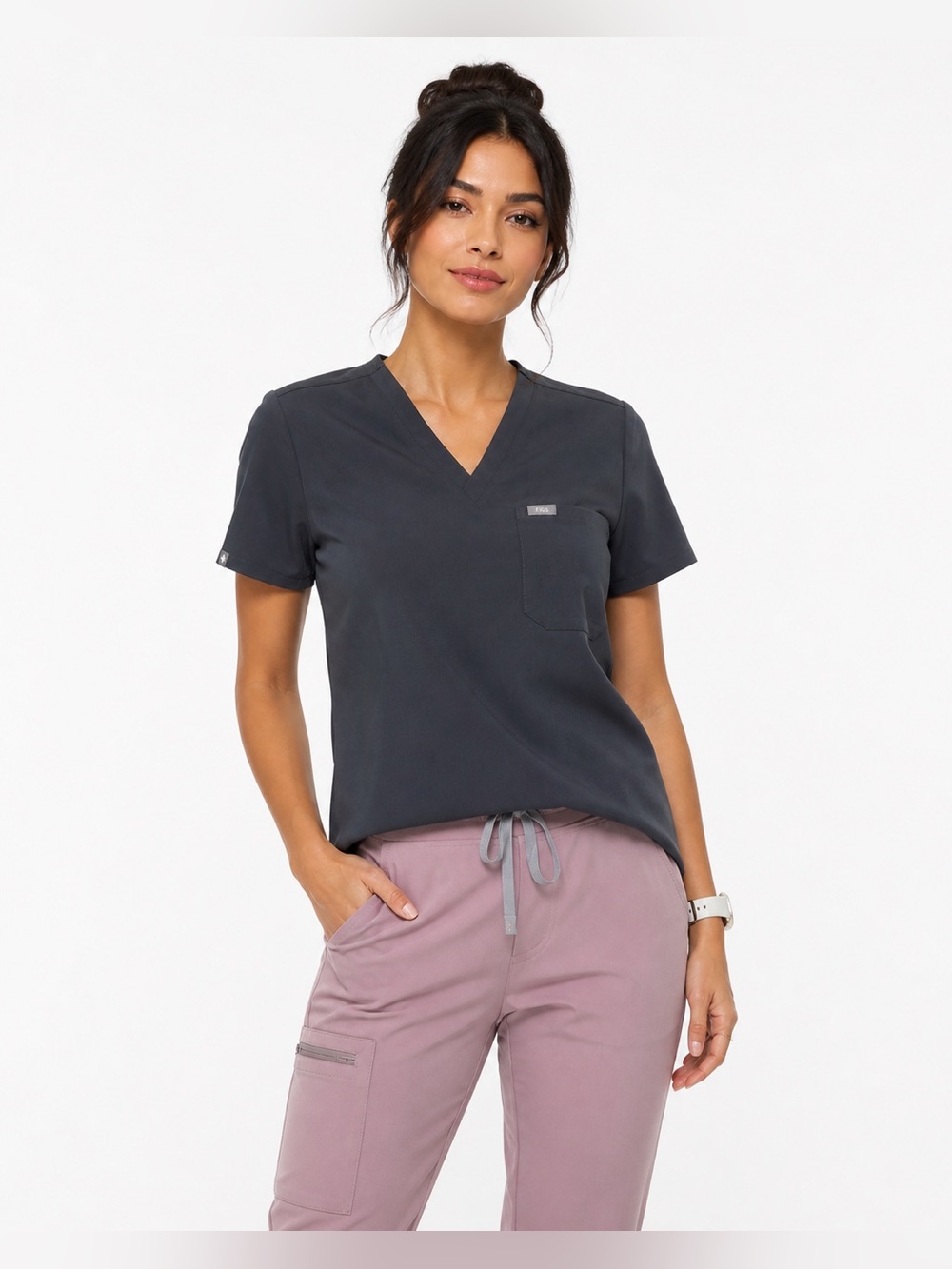 Figs Women's Catarina one pocket v-neck scrub top